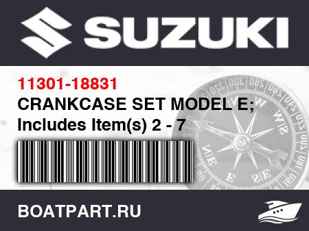Изображение товара CRANKCASE SET MODEL E; Includes Item(s) 2 - 7