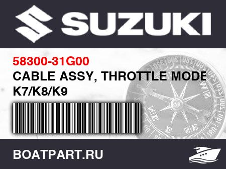 Изображение товара CABLE ASSY, THROTTLE MODEL K7/K8/K9
