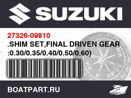 Изображение товара .SHIM SET,FINAL DRIVEN GEAR ( :0.30/0.35/0.40/0.50/0.60) T:0.30/0.35/0.40/0.50/0.60