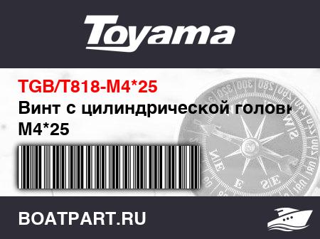 Изображение товара Винт с цилиндрической головкой М4*25