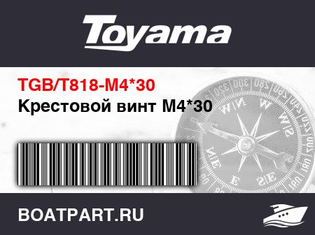Изображение товара Крестовой винт M4*30