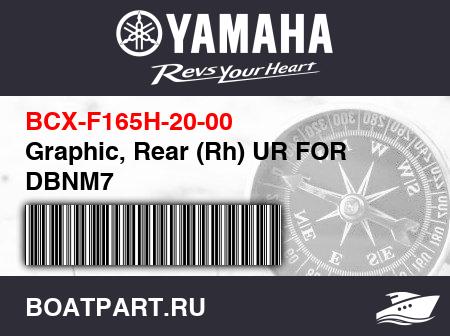 Изображение товара Graphic, Rear (Rh) UR FOR DBNM7