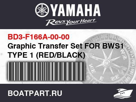 Изображение товара Graphic Transfer Set FOR BWS1 TYPE 1 (RED/BLACK)