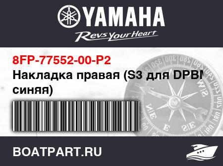 Изображение товара Накладка правая (S3 для DPBMC, синяя)
